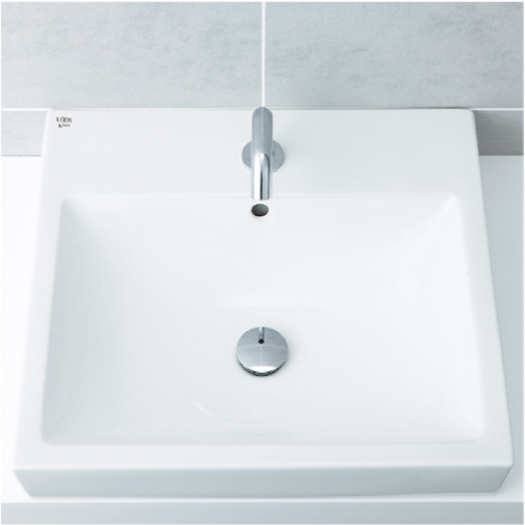 INAX　角型洗面器　L-536FC/BN8 Amazon.co.jp: LIXIL(リクシル) INAX 角形洗面器 ピュアホワイト