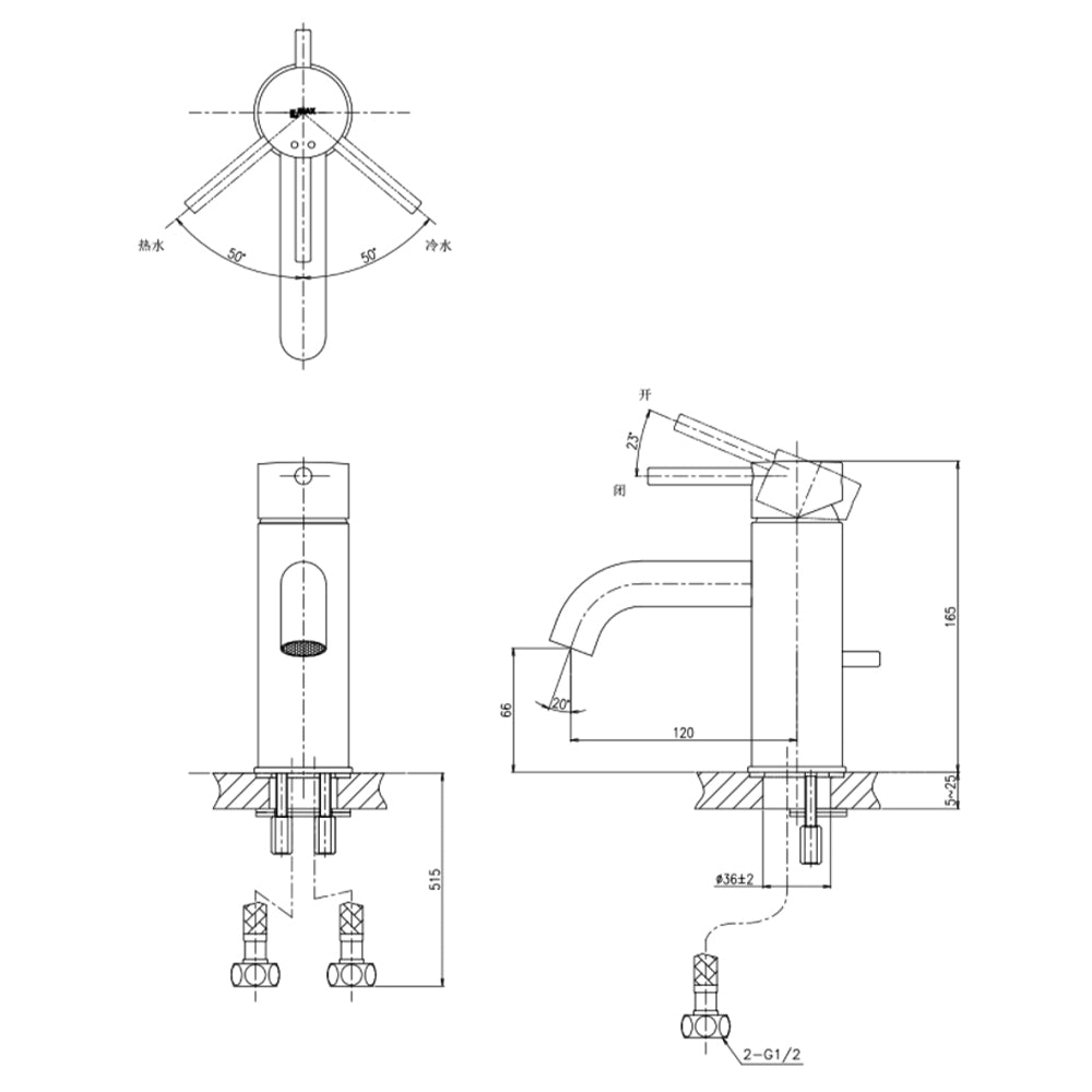 INAX 伊奈日本品牌面盆龍頭水龍頭LFCE201S – 德意衛浴