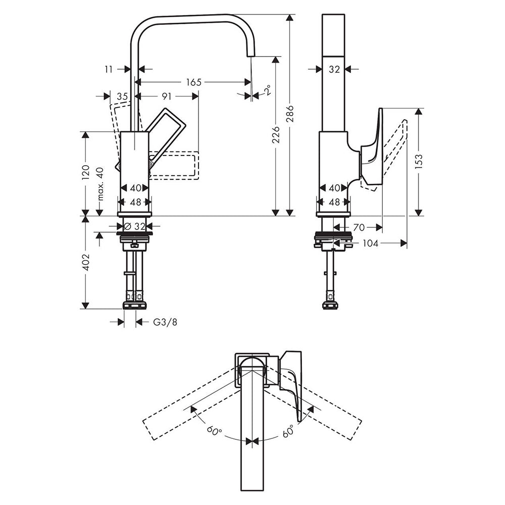 
                  
                    hansgrohe 漢斯格雅  Metropol 臉盆龍頭 面盆龍頭 水龍頭 74511
                  
                