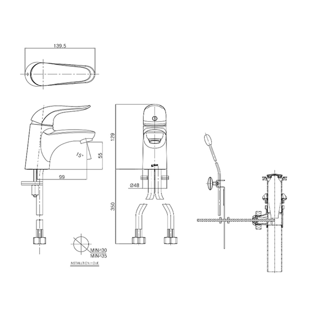 
                  
                    INAX 伊奈 日本品牌 面盆龍頭 水龍頭 FA1655
                  
                