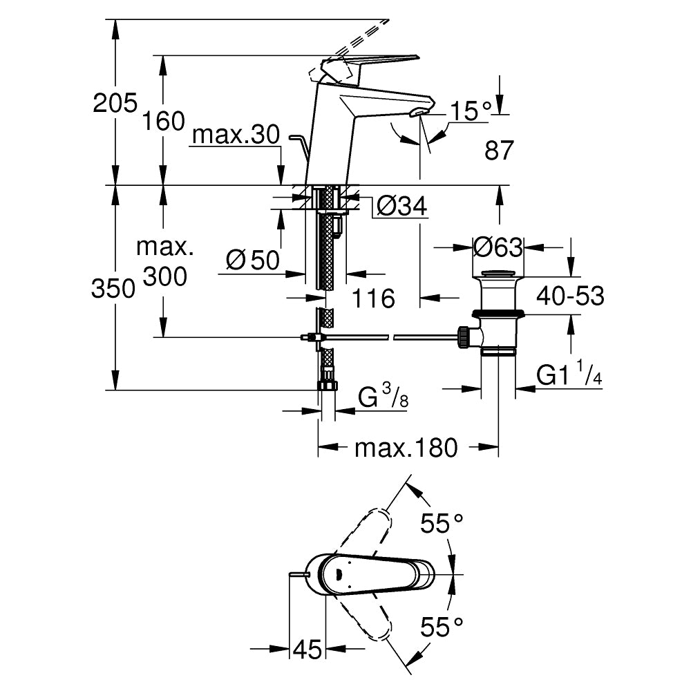 
                  
                    GROHE 高儀 德國品牌 EURODISC COSMOPOLITAN 面盆龍頭 臉盆龍頭 (S) 33190
                  
                