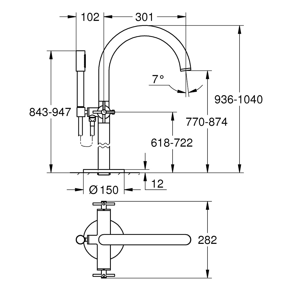 
                  
                    GROHE 高儀 ATRIO 多色 落地浴缸龍頭 蓮蓬頭 25044
                  
                