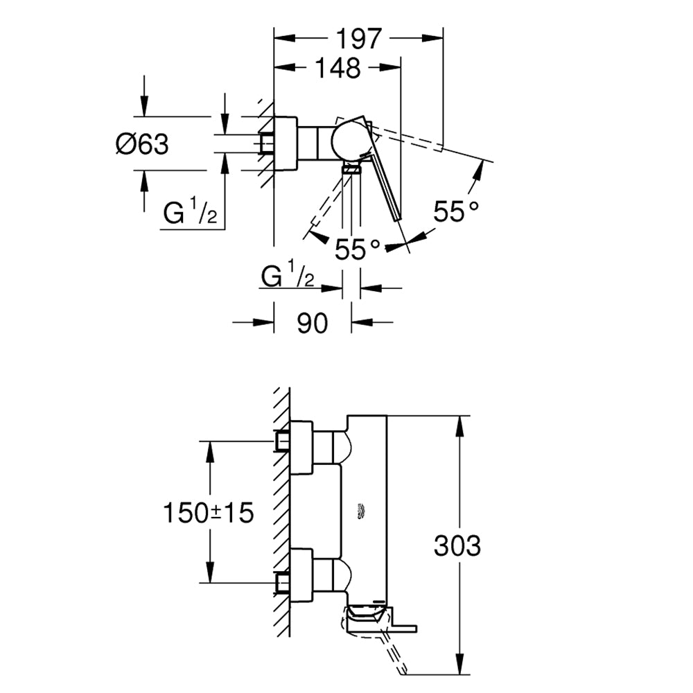 
                  
                    GROHE 高儀 德國品牌 GROHE PLUS 淋浴龍頭 33577
                  
                