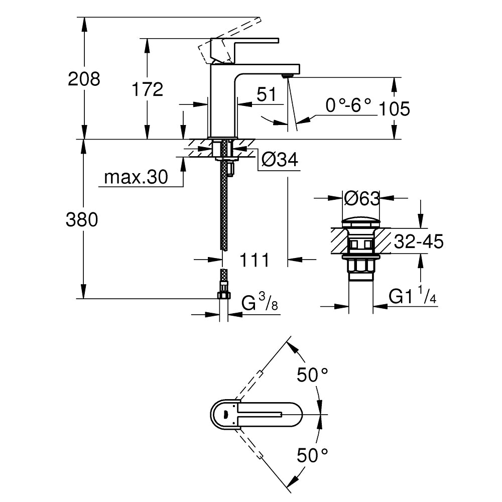 
                  
                    GROHE 高儀 德國品牌 GROHE PLUS 面盆龍頭 臉盆龍頭 (S) 33163
                  
                