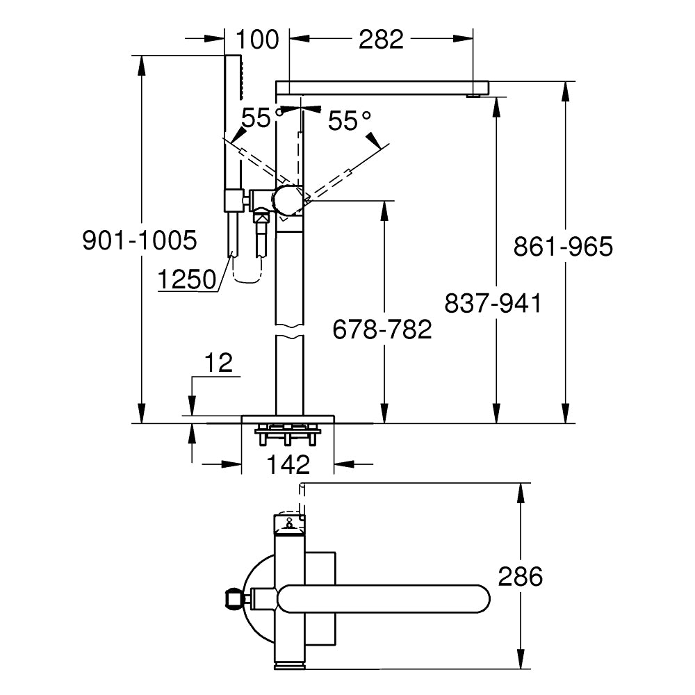 
                  
                    GROHE 高儀 GROHE PLUS 落地浴缸龍頭 蓮蓬頭 23846
                  
                