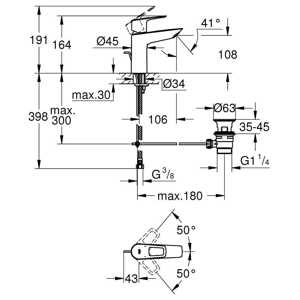 
                  
                    GROHE 高儀 德國品牌 BAULOOP 面盆龍頭 臉盆龍頭 (M) 23762
                  
                