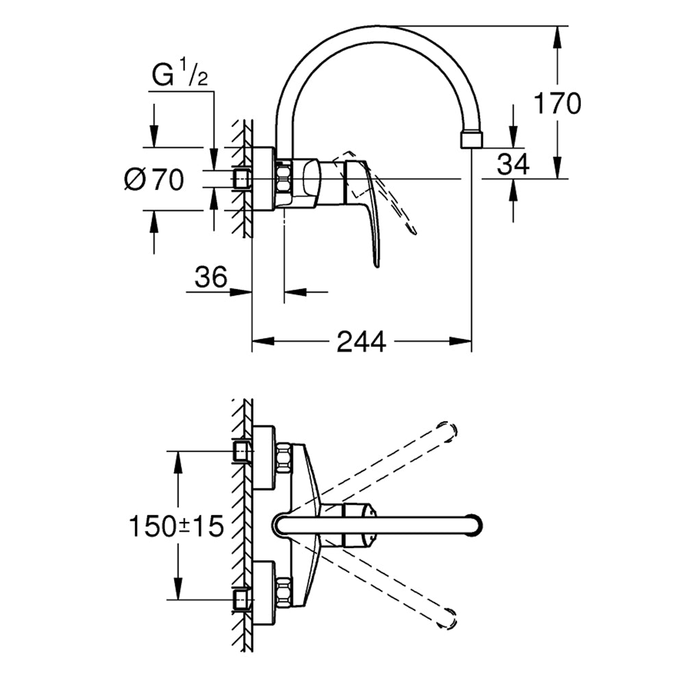 
                  
                    GROHE 高儀 EUROSMART 鵝頸 水龍頭 廚房龍頭 32482
                  
                