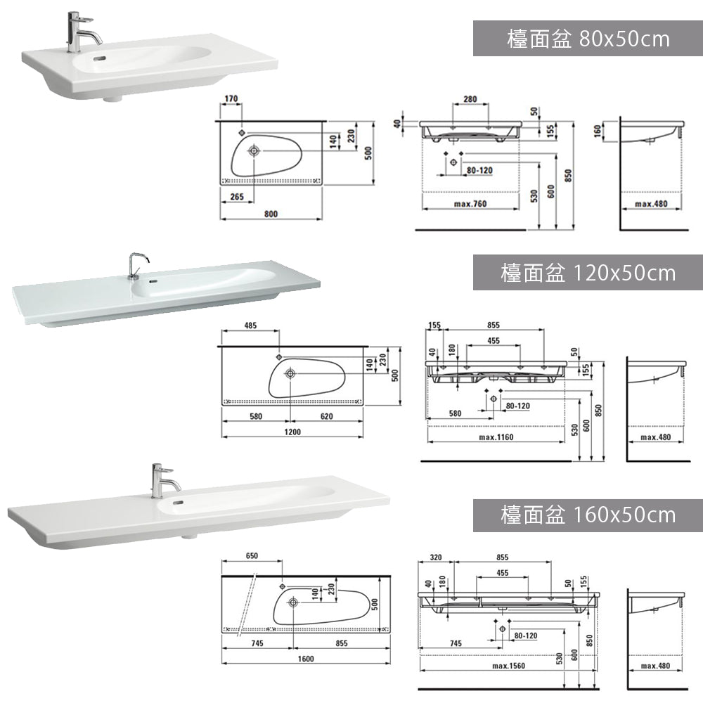 
                  
                    LAUFEN 瑞士品牌 PALOMBA 臉盆 面盆 壁掛盆 81480
                  
                