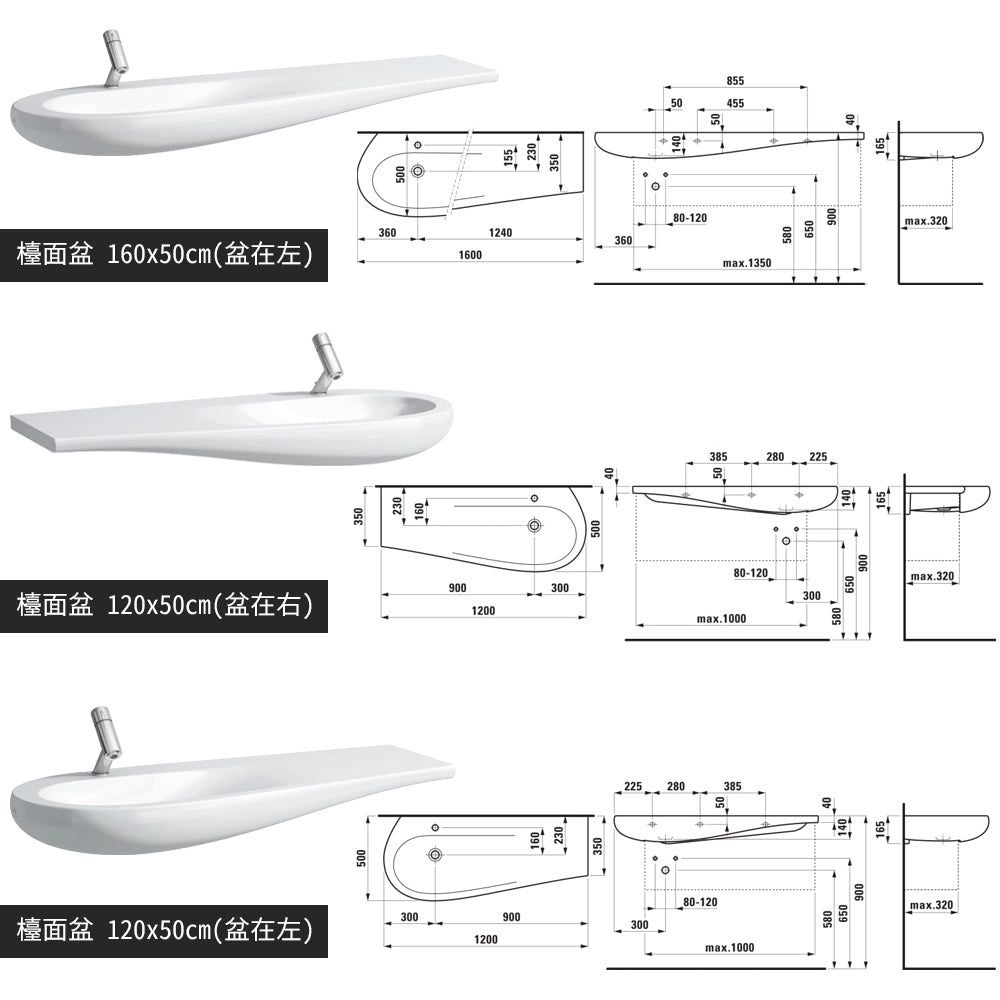 
                  
                    LAUFEN 瑞士品牌 ALESSI ONE 檯面盆 臉盆 面盆 81497
                  
                