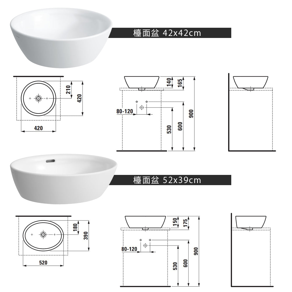 
                  
                    LAUFEN 瑞士品牌 PRO 檯面盆 臉盆 面盆 不可壁掛 81296
                  
                