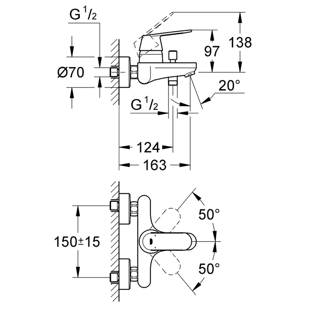 
                  
                    GROHE 高儀 德國品牌 EUROSMART COSMOPOLITAN 多色 浴缸淋浴龍頭 32831
                  
                