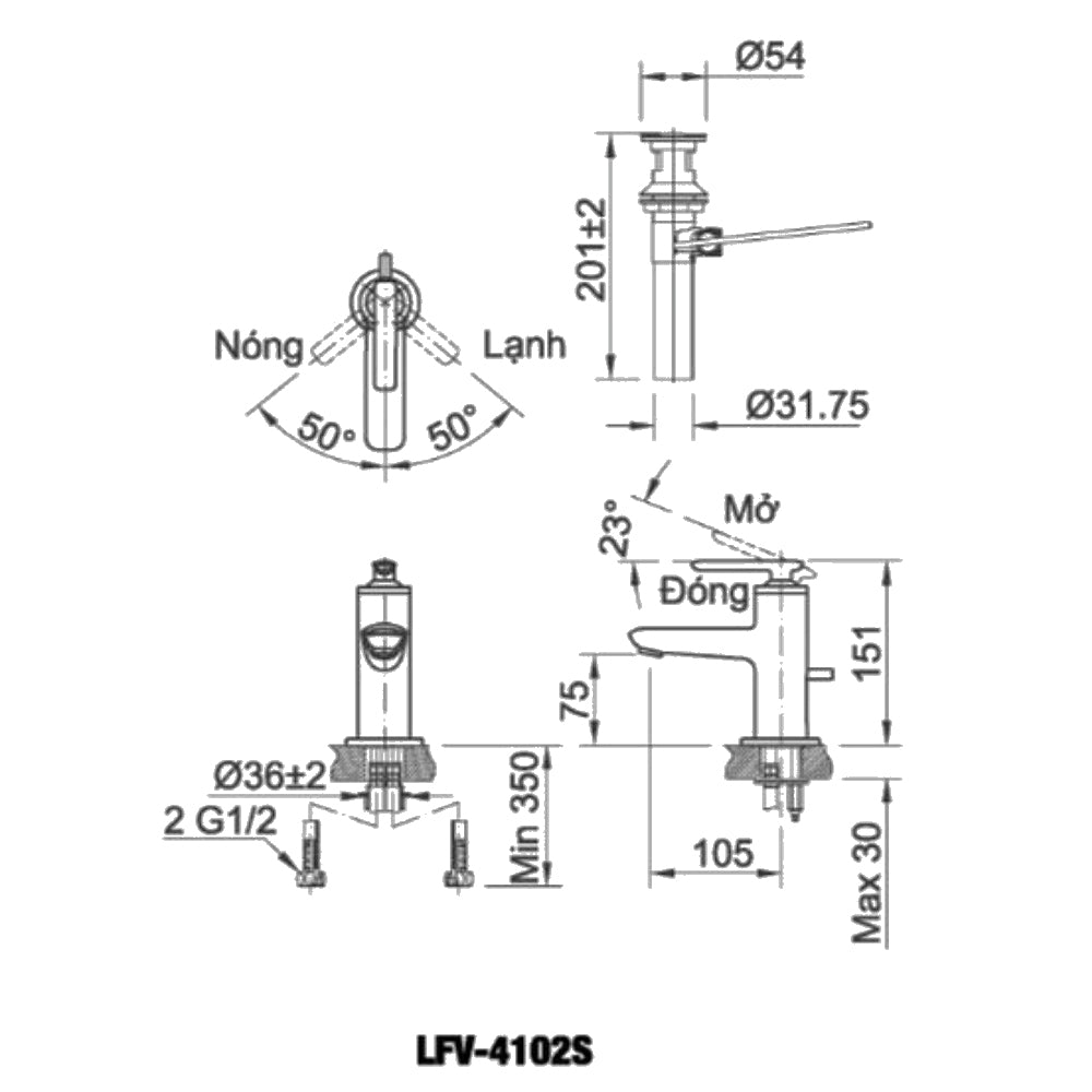 
                  
                    INAX 伊奈 日本品牌 面盆龍頭 水龍頭 LFV-4102S
                  
                