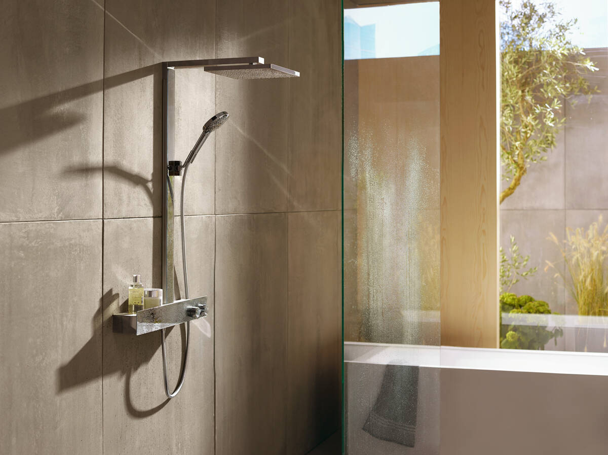 
                  
                    hansgrohe 漢斯格雅 Raindance E 恆溫 頂灑 淋浴置物架組 27361
                  
                