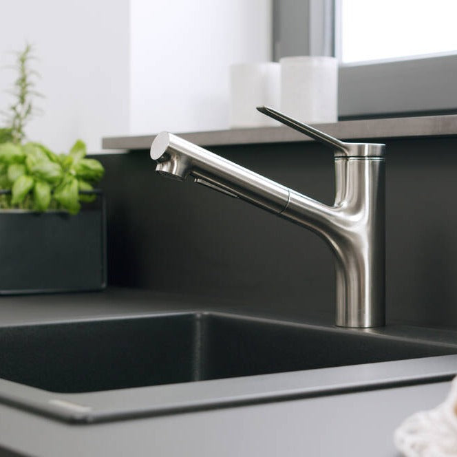 hansgrohe 漢斯格雅Zesis M33 多色廚房龍頭伸縮龍頭74800 – 德意衛浴