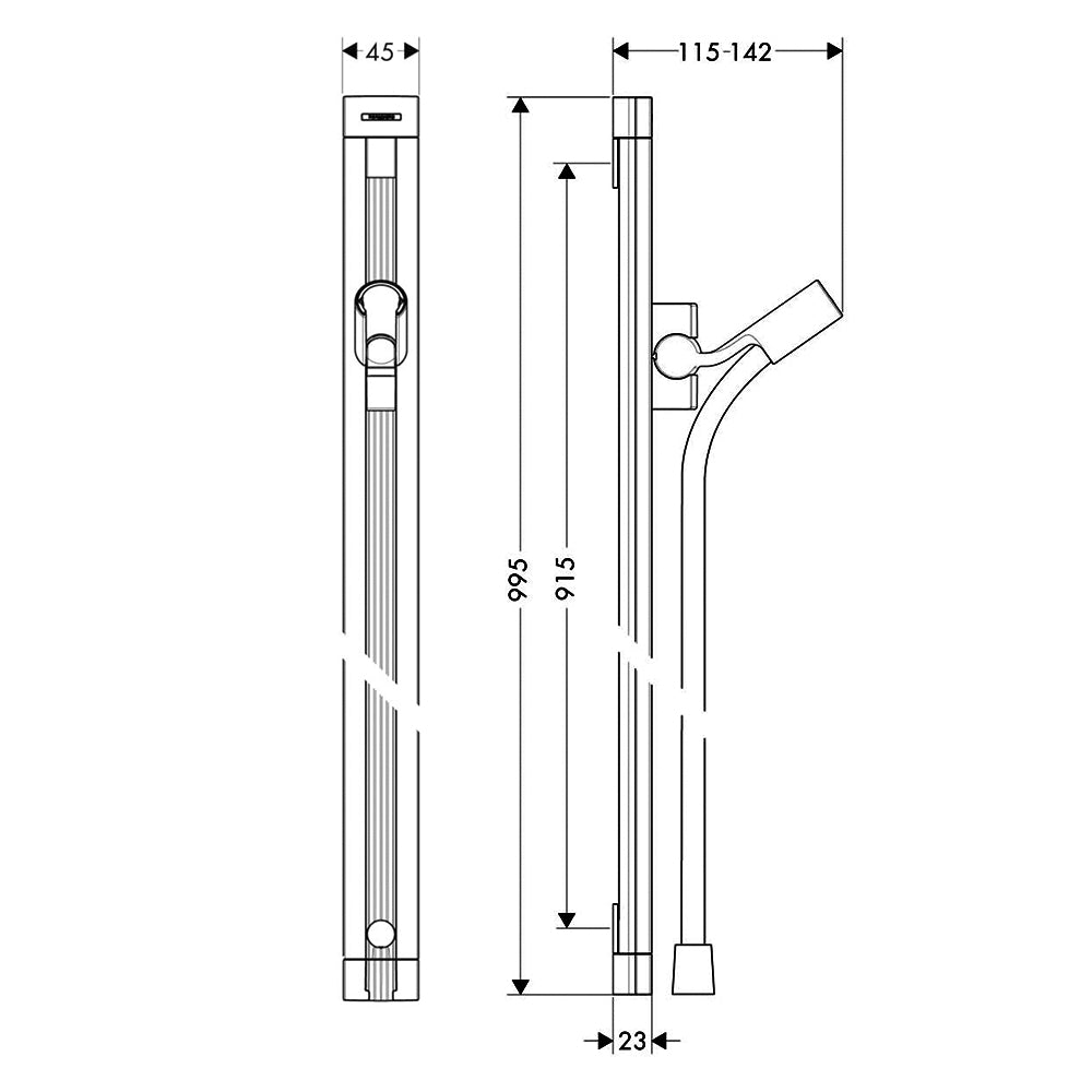 
                  
                    hansgrohe 漢斯格雅 Unica 淋浴桿 軟管組 27636
                  
                