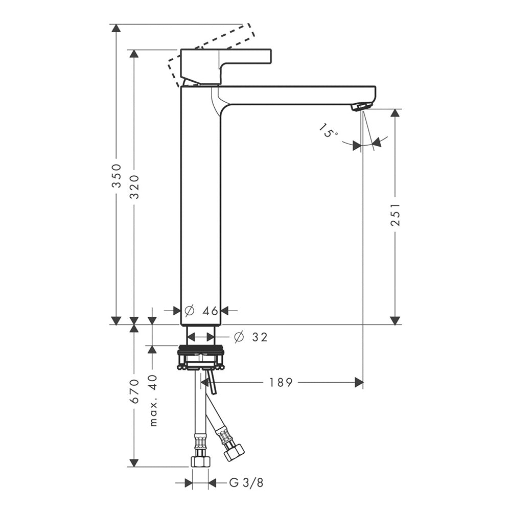 
                  
                    hansgrohe 漢斯格雅 Metris S 高腳臉盆龍頭 面盆龍頭 水龍頭 31022
                  
                