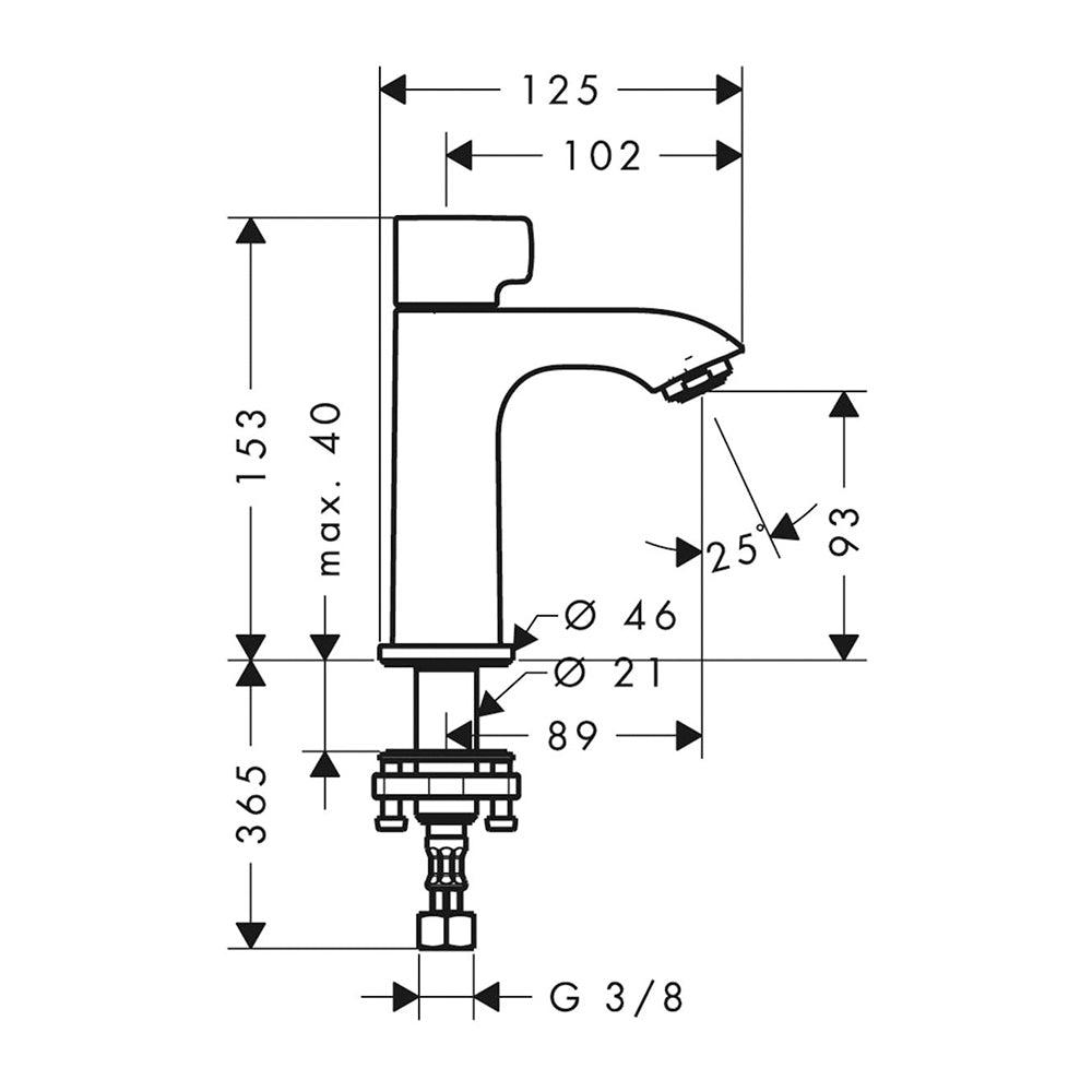 
                  
                    hansgrohe 漢斯格雅 Metris 單冷水 臉盆龍頭 面盆龍頭 水龍頭 31166
                  
                