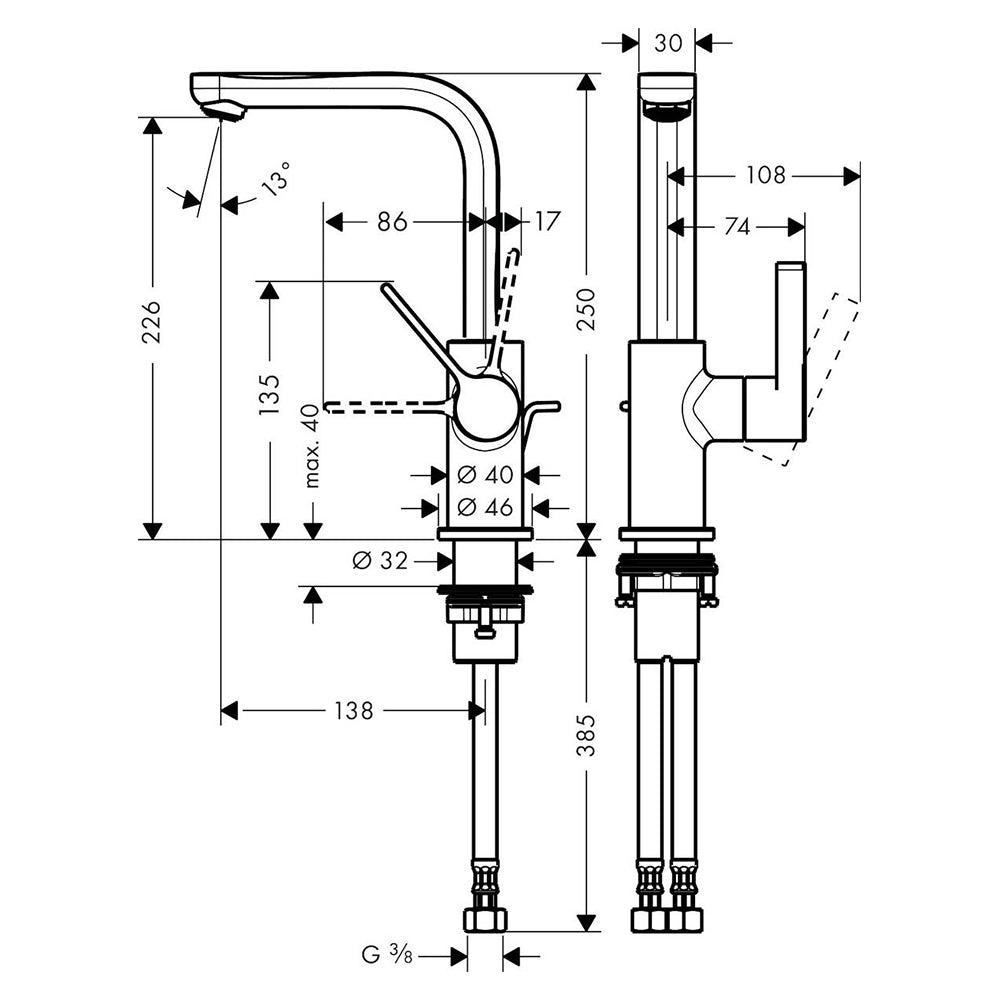 
                  
                    hansgrohe 漢斯格雅 Metris S 臉盆龍頭 面盆龍頭 水龍頭 31159
                  
                