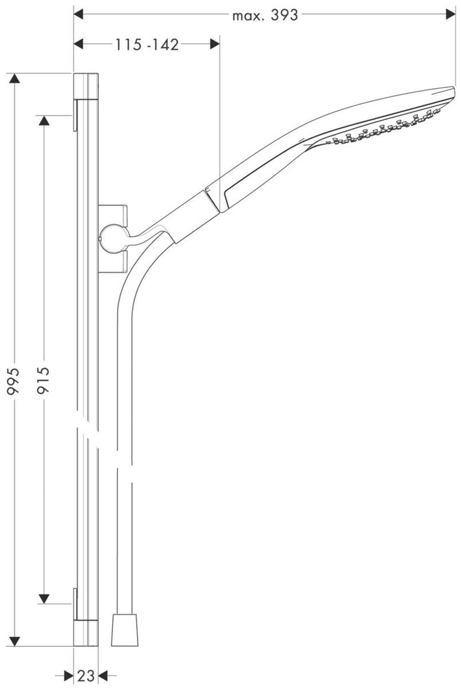 
                  
                    hansgrohe 漢斯格雅 Raindance Select S 蓮蓬頭 升降桿 蓮蓬頭滑桿組 26626
                  
                