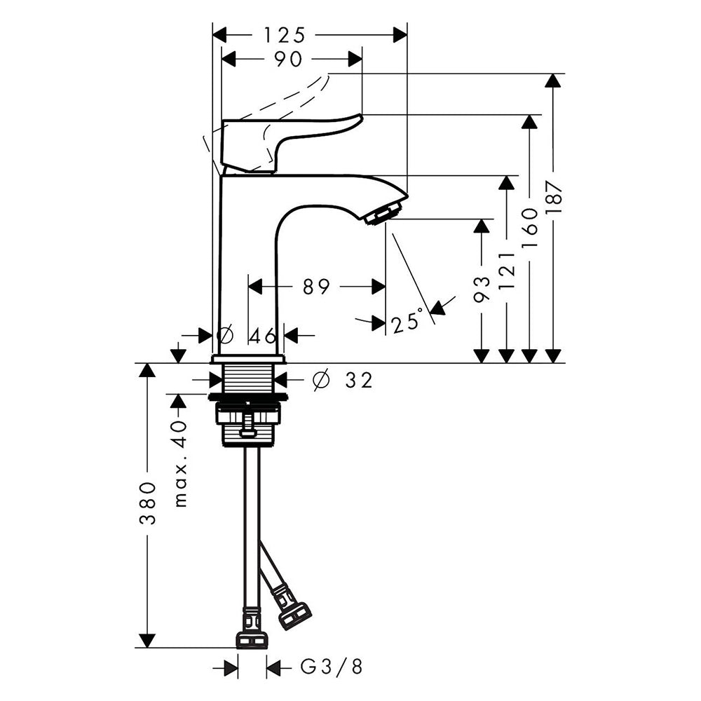 
                  
                    hansgrohe 漢斯格雅 Metris 臉盆龍頭 面盆龍頭 水龍頭 (S) 31088
                  
                