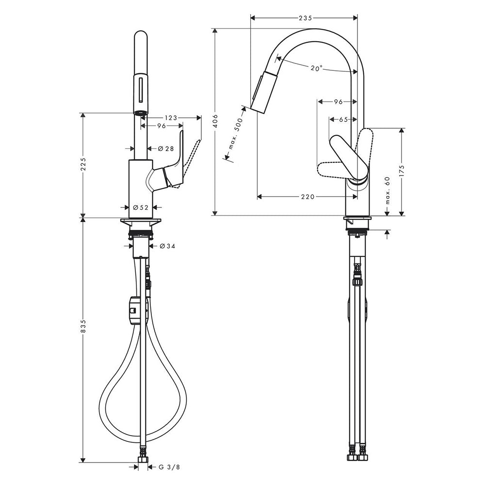 
                  
                    hansgrohe 漢斯格雅 Focus M41 多色 廚房龍頭 鵝頸龍頭 31815
                  
                