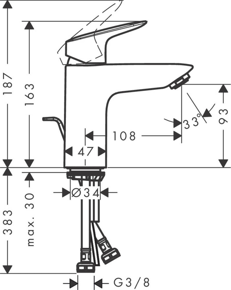 
                  
                    hansgrohe 漢斯格雅 Logis 面盆龍頭 臉盆龍頭 水龍頭 71100
                  
                