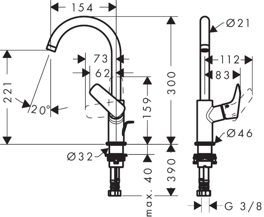 
                  
                    hansgrohe 漢斯格雅 Logis 高腳龍頭 面盆龍頭 臉盆龍頭 水龍頭 71130
                  
                