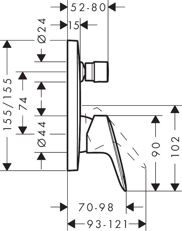 
                  
                    hansgrohe 漢斯格雅 Logis 埋壁龍頭 浴缸龍頭 淋浴龍頭 71405
                  
                