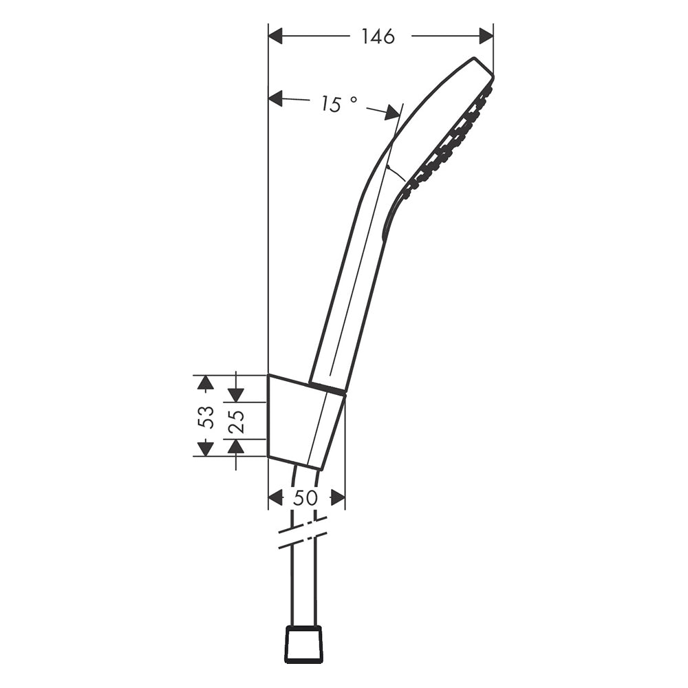 
                  
                    hansgrohe 漢斯格雅 Croma Select E 軟管 掛座 蓮蓬頭套組 26424
                  
                