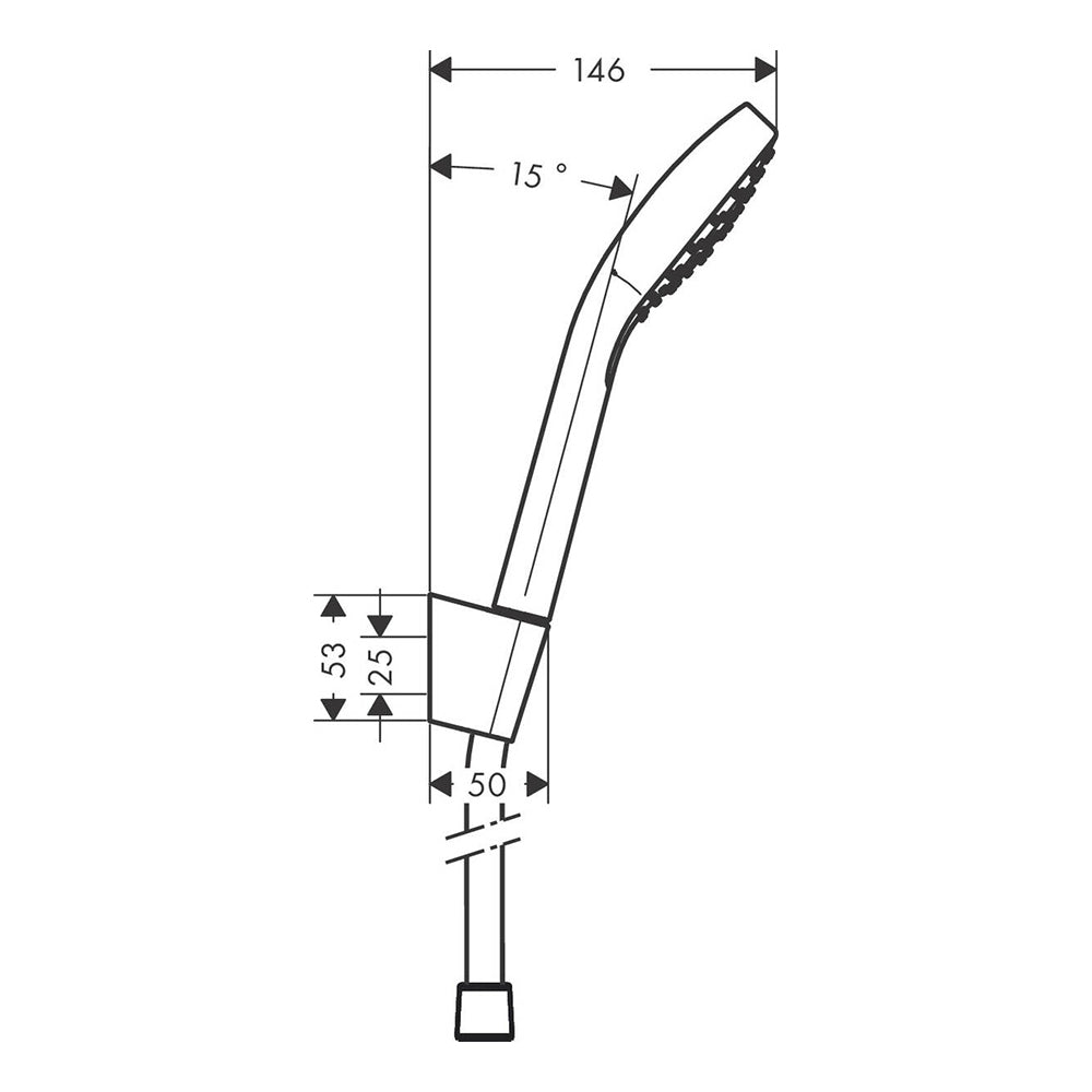 
                  
                    hansgrohe 漢斯格雅 Croma Select S 軟管 掛座 蓮蓬頭套組 26420
                  
                