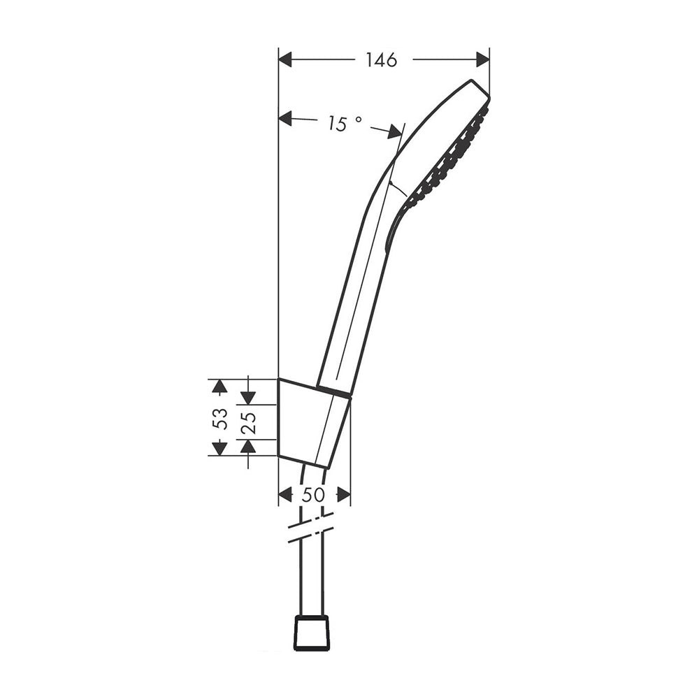 
                  
                    hansgrohe 漢斯格雅 Croma Select E  軟管 掛座 蓮蓬頭套組 26425
                  
                