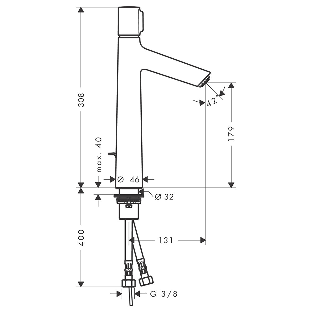 
                  
                    hansgrohe 漢斯格雅 Talis Select S 高腳面盆龍頭 臉盆龍頭 水龍頭 72044
                  
                