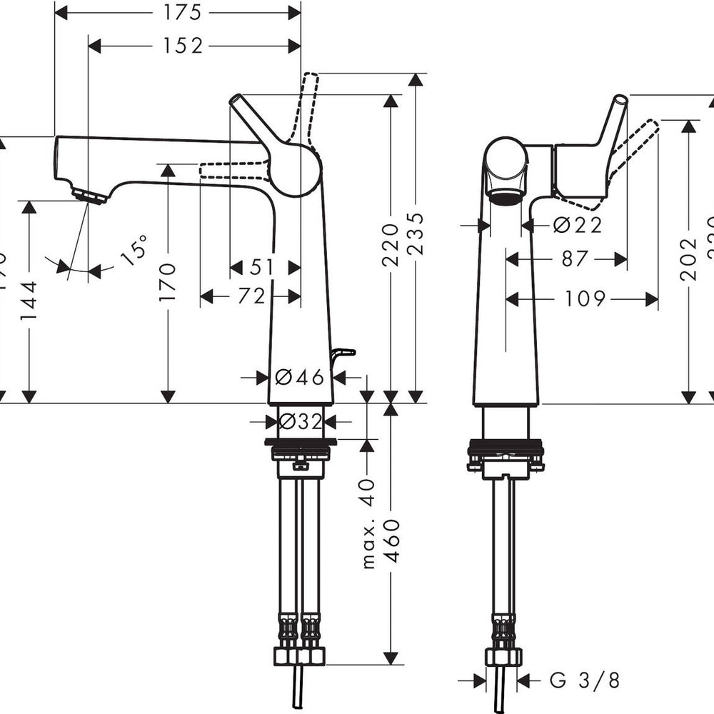 
                  
                    hansgrohe 漢斯格雅 Talis S 面盆龍頭 臉盆龍頭 水龍頭 72113
                  
                