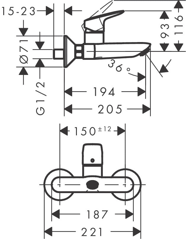 
                  
                    hansgrohe 漢斯格雅 Logis 浴缸龍頭 浴室龍頭 71225
                  
                