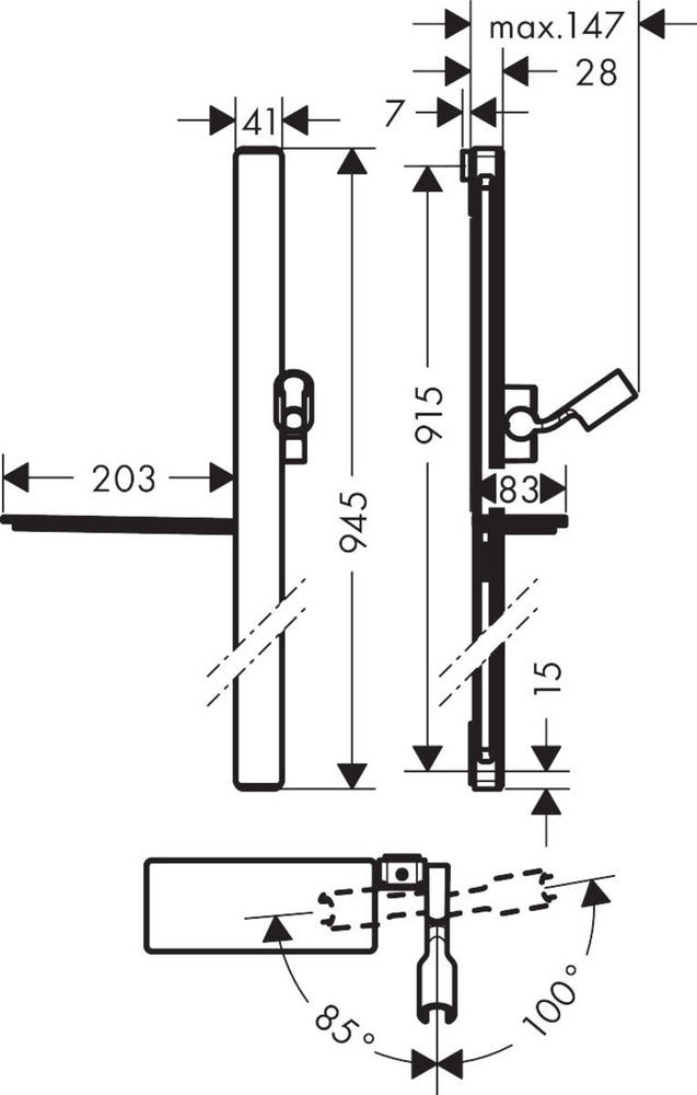 
                  
                    hansgrohe 漢斯格雅 Unica 淋浴桿 軟管組 27645
                  
                