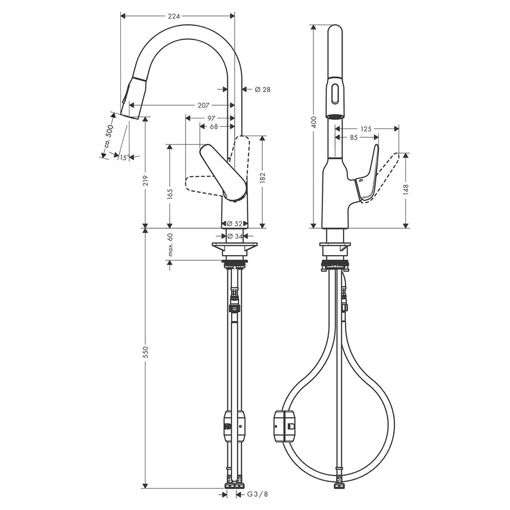 
                  
                    hansgrohe 漢斯格雅 Focus M42 雙色 廚房龍頭 伸縮龍頭 71800
                  
                