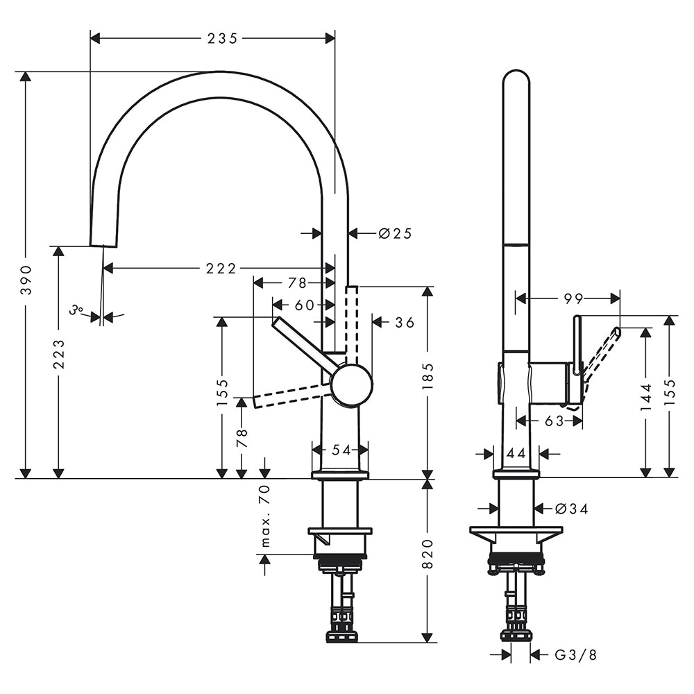 
                  
                    hansgrohe 漢斯格雅 Talis M54 多色 廚房龍頭 鵝頸龍頭 72804
                  
                