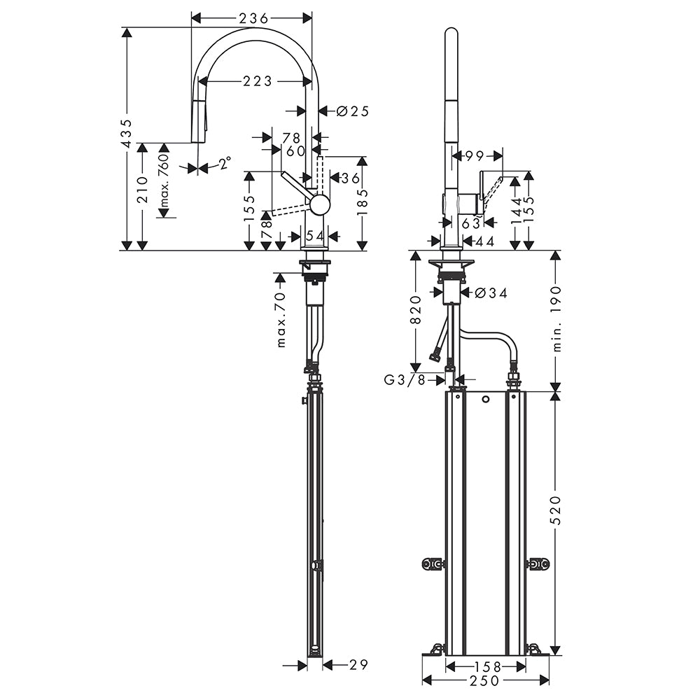 
                  
                    hansgrohe 漢斯格雅 Talis M54 多色 廚房龍頭 伸縮龍頭 sBox款 72801
                  
                