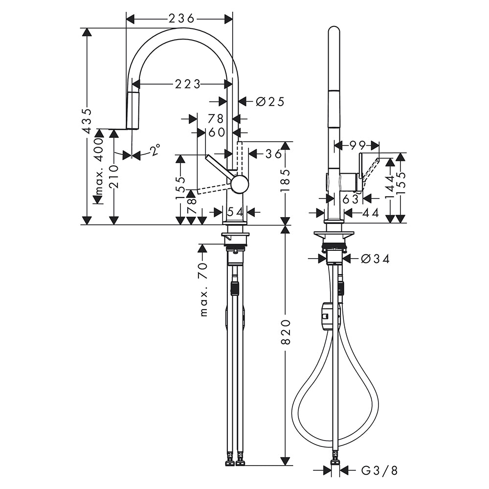 
                  
                    hansgrohe 漢斯格雅 Talis M54 多色 廚房龍頭 伸縮龍頭 72802
                  
                