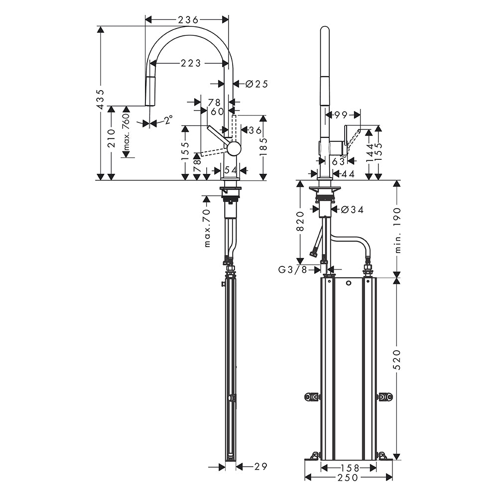 
                  
                    hansgrohe 漢斯格雅 Talis M54 多色 廚房龍頭 伸縮龍頭 sBox款 72803
                  
                