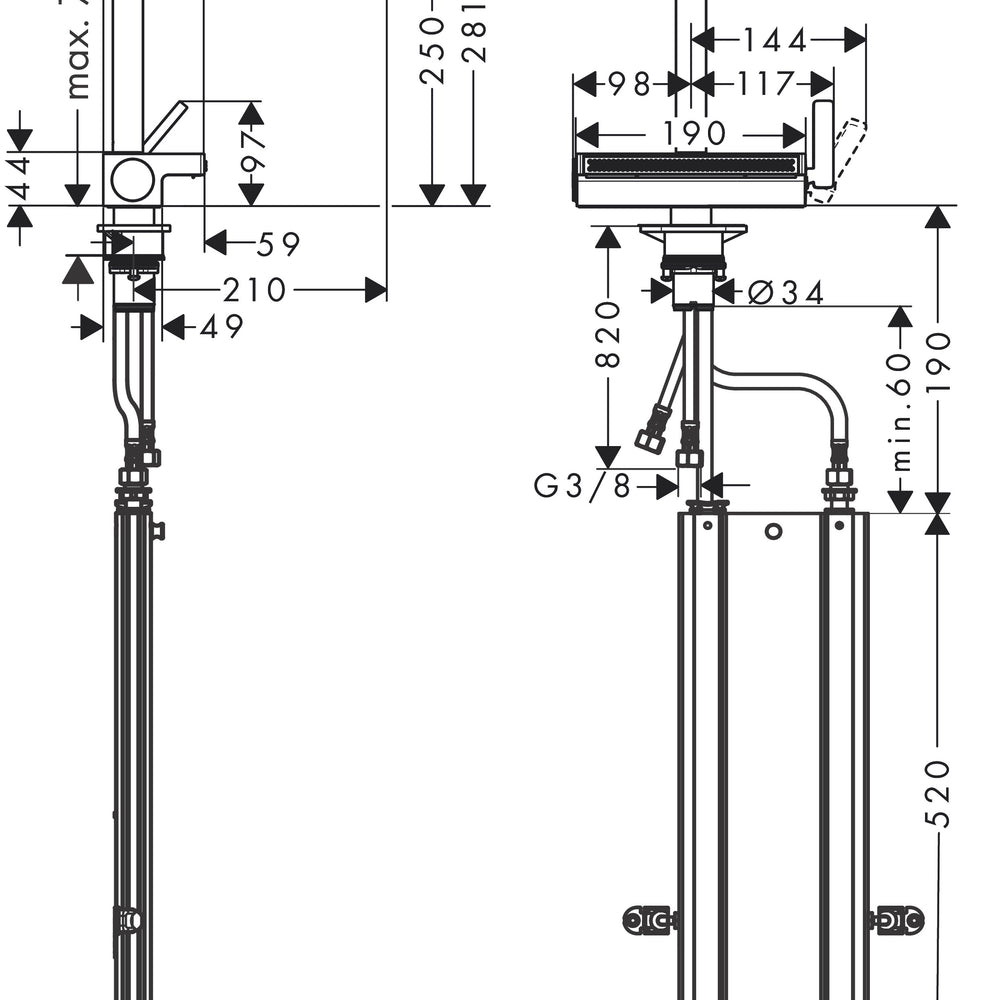 
                  
                    hansgrohe 漢斯格雅 Aquno Select M81 多色 廚房龍頭 瀑布出水 sBox款 73830
                  
                