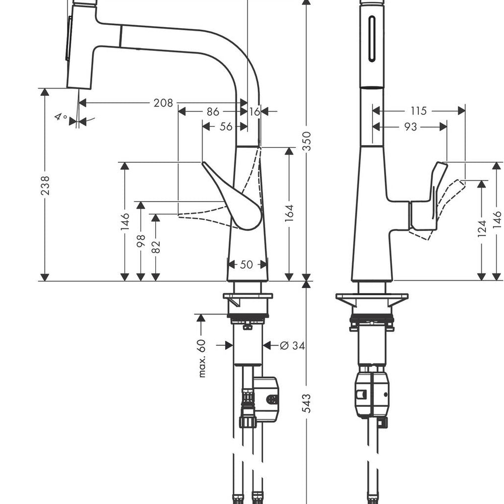 
                  
                    hansgrohe 漢斯格雅 Talis M71 雙色 水龍頭 廚房龍頭 73822
                  
                