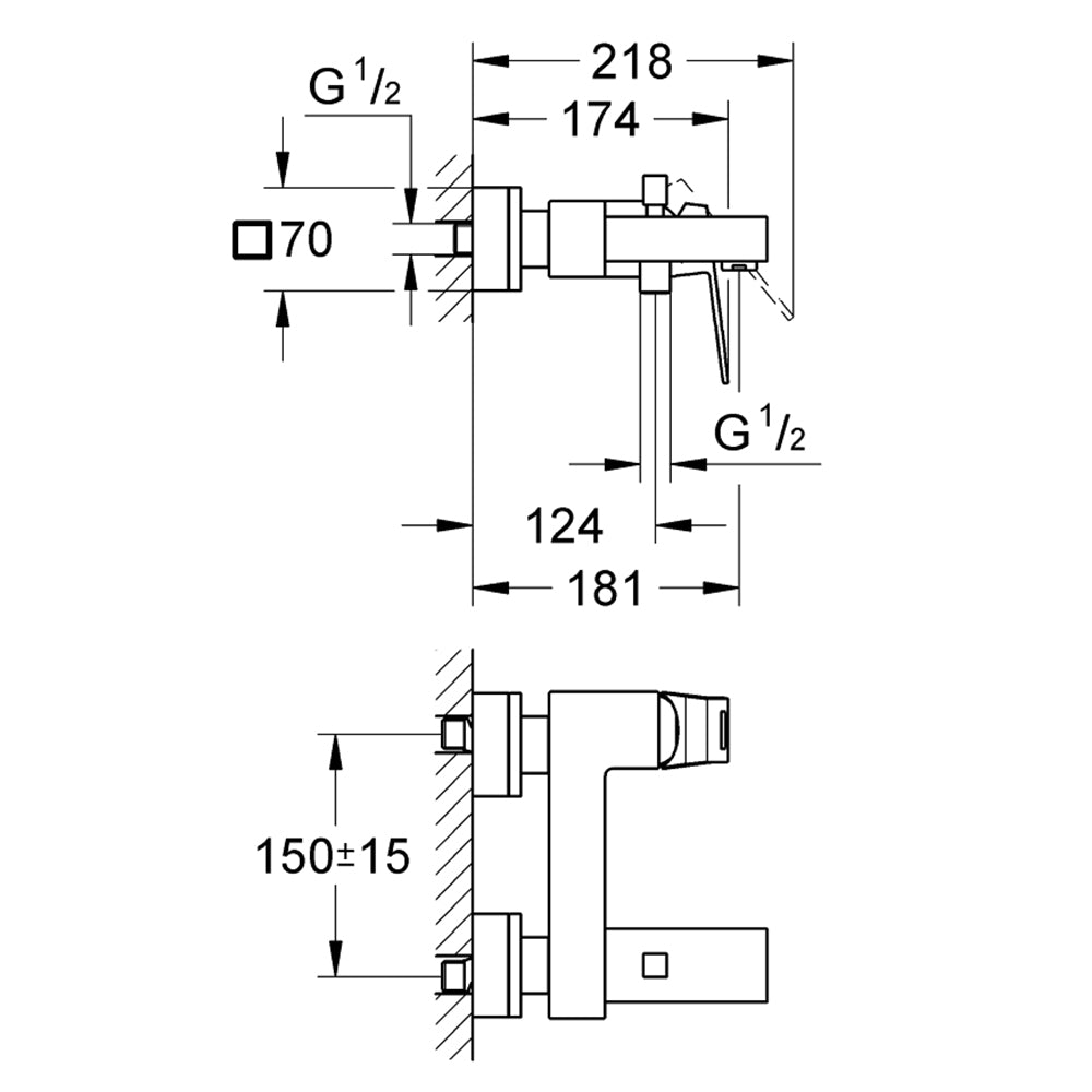 
                  
                    GROHE 高儀 德國品牌 EUROCUBE 多色 浴缸淋浴龍頭 23140
                  
                