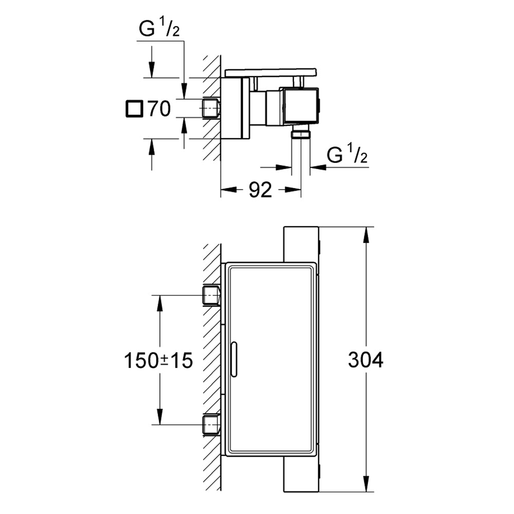 
                  
                    GROHE 高儀 德國品牌 GROHTHERM CUBE 淋浴龍頭 34491
                  
                