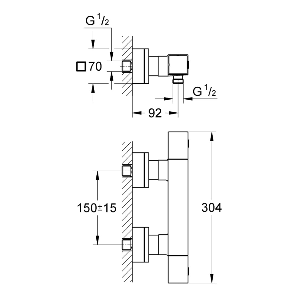 
                  
                    GROHE 高儀 德國品牌 GROHTHERM CUBE 淋浴龍頭 34488
                  
                