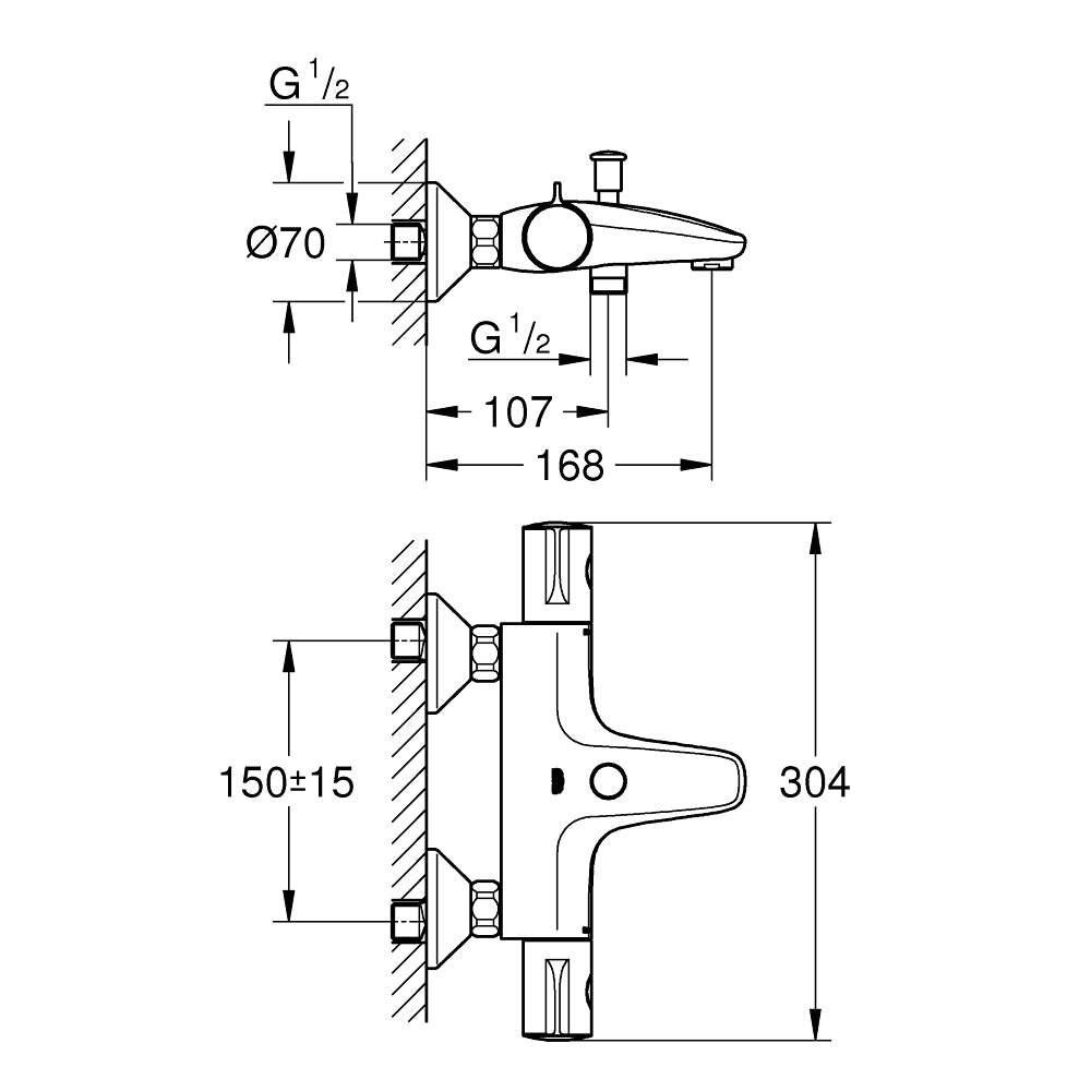 
                  
                    GROHE 高儀 德國品牌 GROHTHERM 800 浴缸淋浴龍頭 34567
                  
                