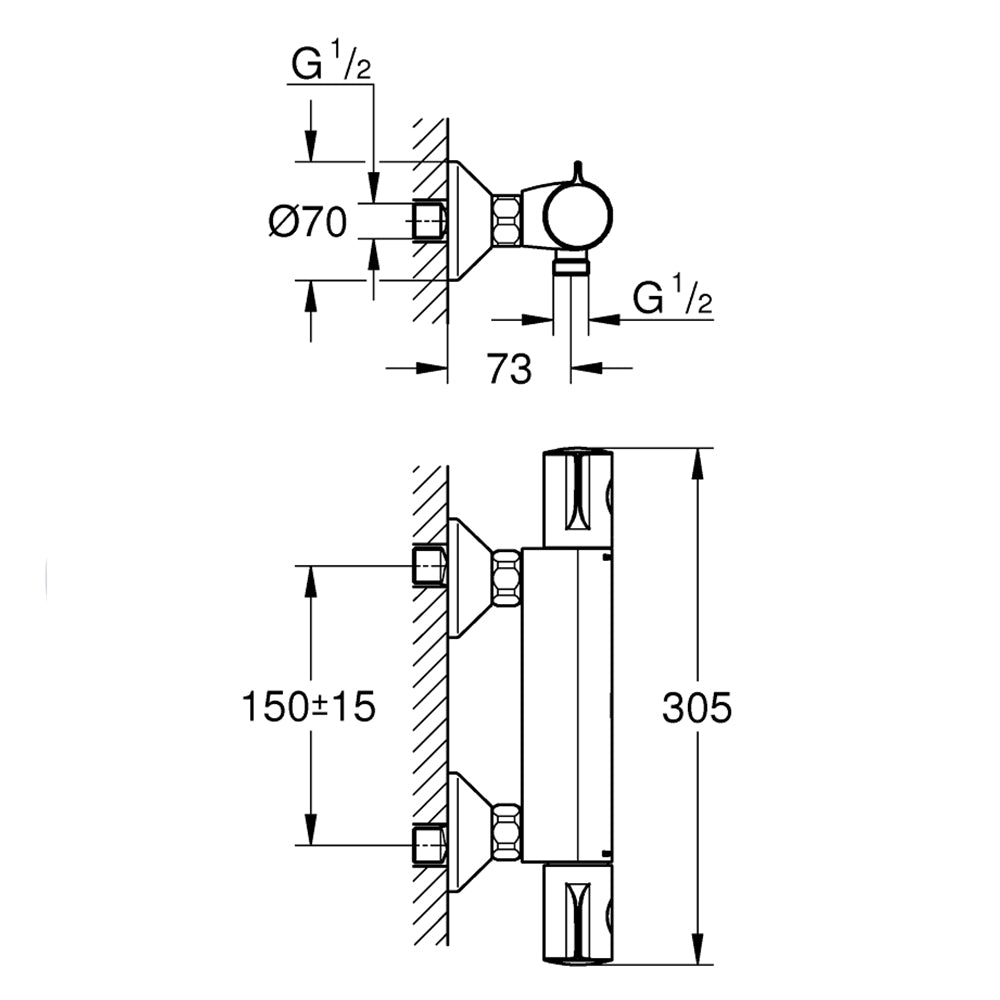 
                  
                    GROHE 高儀 德國品牌 GROHTHERM 800 淋浴龍頭 34558
                  
                