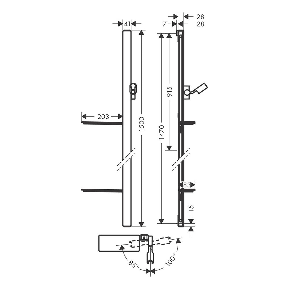 
                  
                    hansgrohe 漢斯格雅 Unica 淋浴桿 軟管組 27645
                  
                