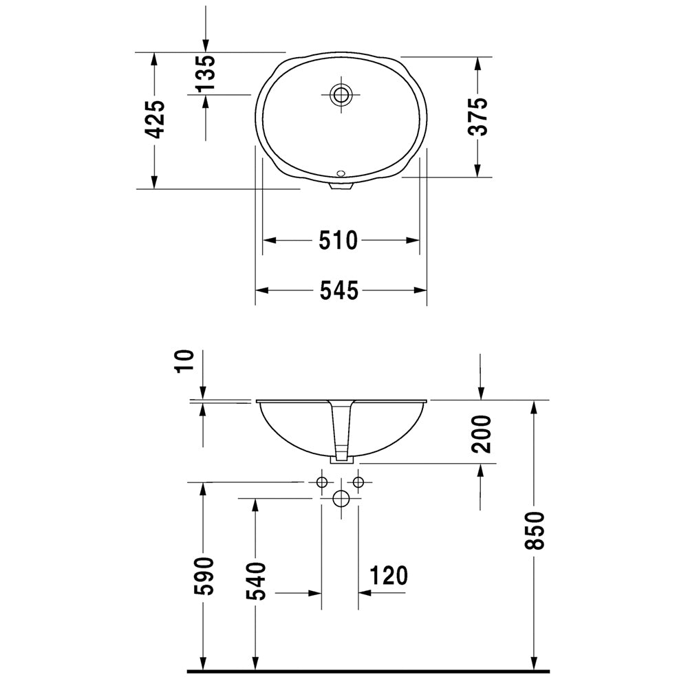 
                  
                    DURAVIT 德國品牌 Santosa 下嵌盆 面盆 臉盆 46651
                  
                