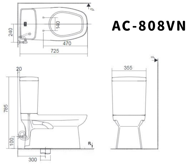 
                  
                    INAX 伊奈 日本品牌 水龍捲馬桶 分體馬桶 AC-808VN-TWBW1 808
                  
                